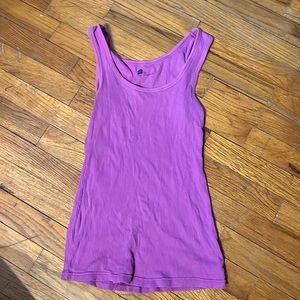 Gap purple ribbed tank top size XS